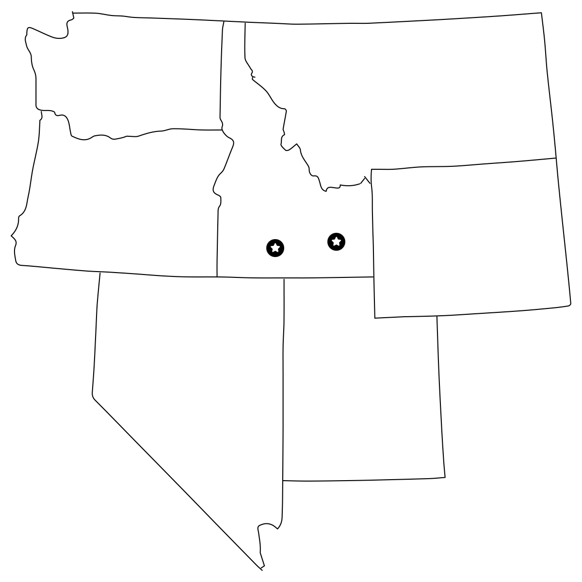 Map of Idaho